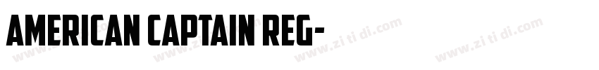 American Captain Reg字体转换